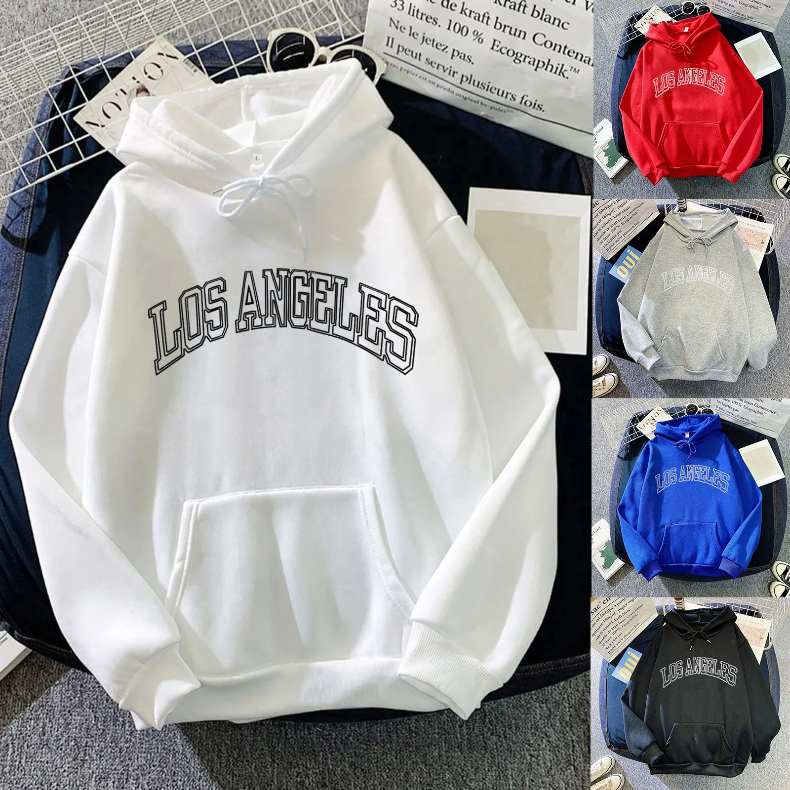 

Women's Letter Print Long Sleeved Sweatshirt Casual Blouse Pullover Solid Color Hooded Womens Hooded Jacket Sweatshirt Skirt