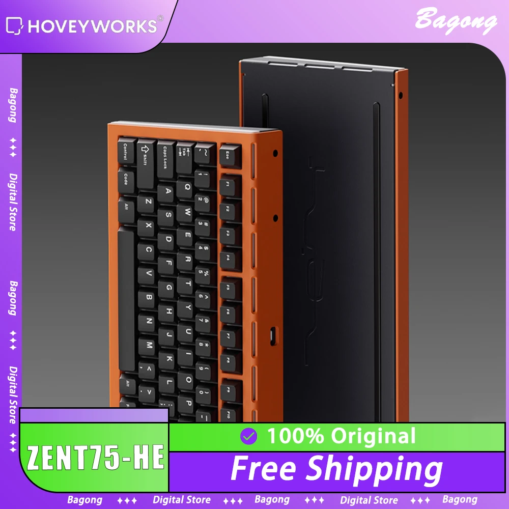 HOVEY WORKS ZENT75-HE Magnetic Switch RGB RT0.01 Mechanical Keyboard Magnetic Jade Pro Esports Gamer PC Gaming Keyboard Custom