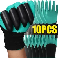 10/2PCS Gardening Gloves with Claws Non-slip Digging Gloves Wear-resistant Work Gloves Flower Planting Labor Protective Gears