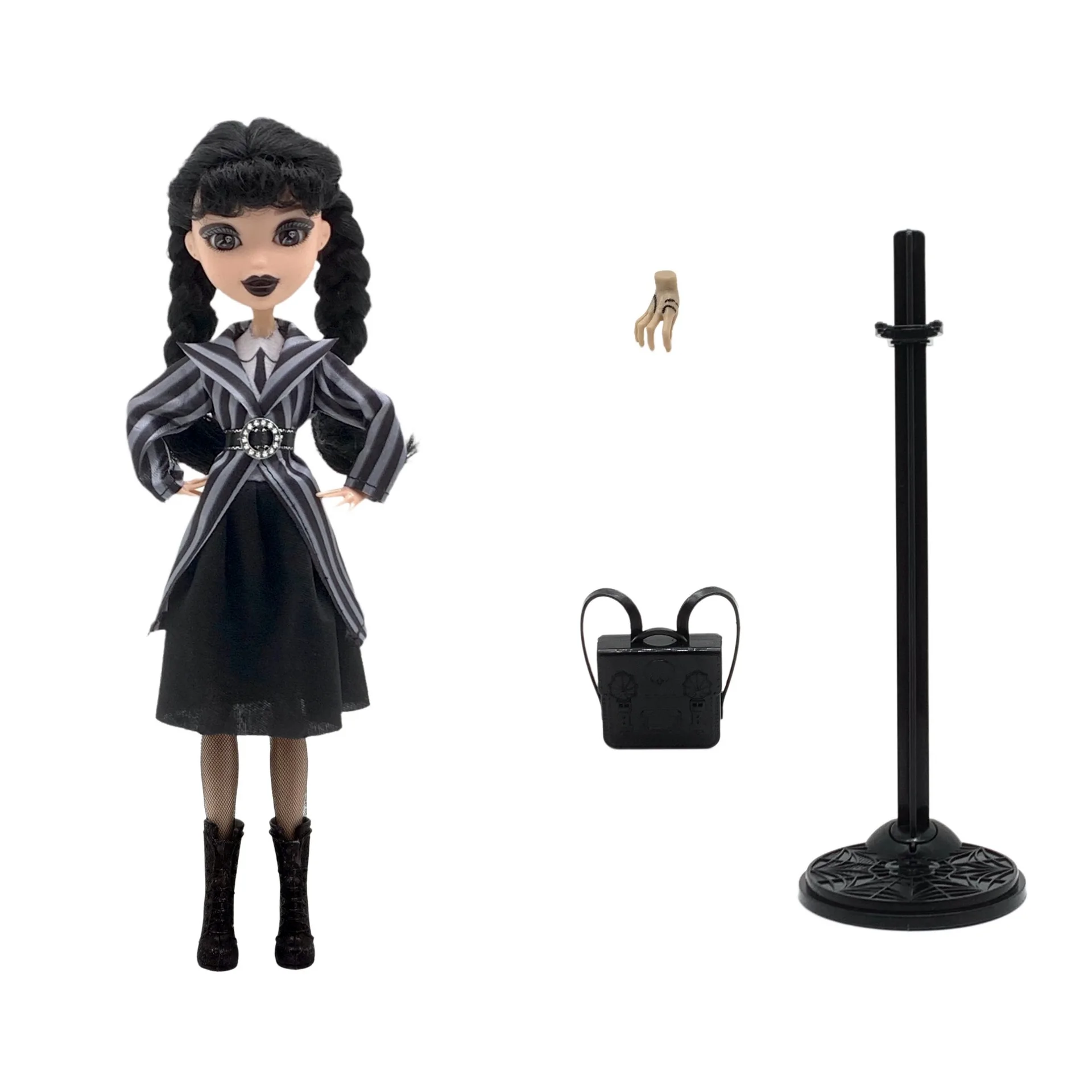 Monster High School Adams Doll Wednesday with Gothic Black Dress Dress Dress Doll Room Decoration Model Children's Toy Gift