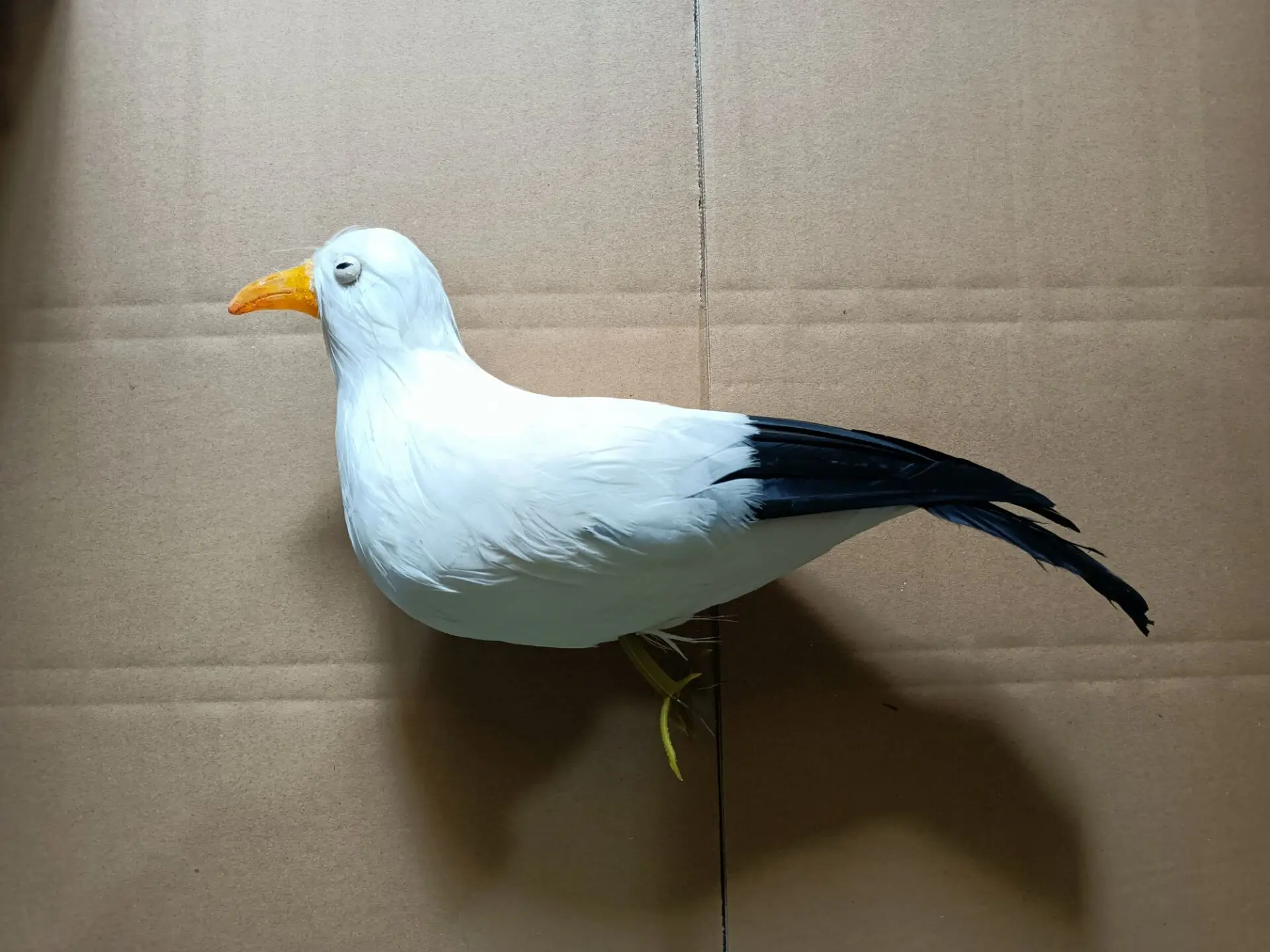 cute foam and feather simulation seagull model toy garden decoration gift about 30cm b2616