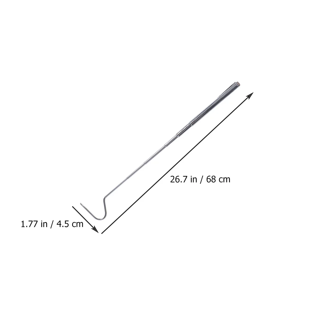 

2pcs Telescopic Snake Hook Stainless Steel Retractable Catcher Tool for Reptile Enthusiasts Easy to Carry Fits in Pocket