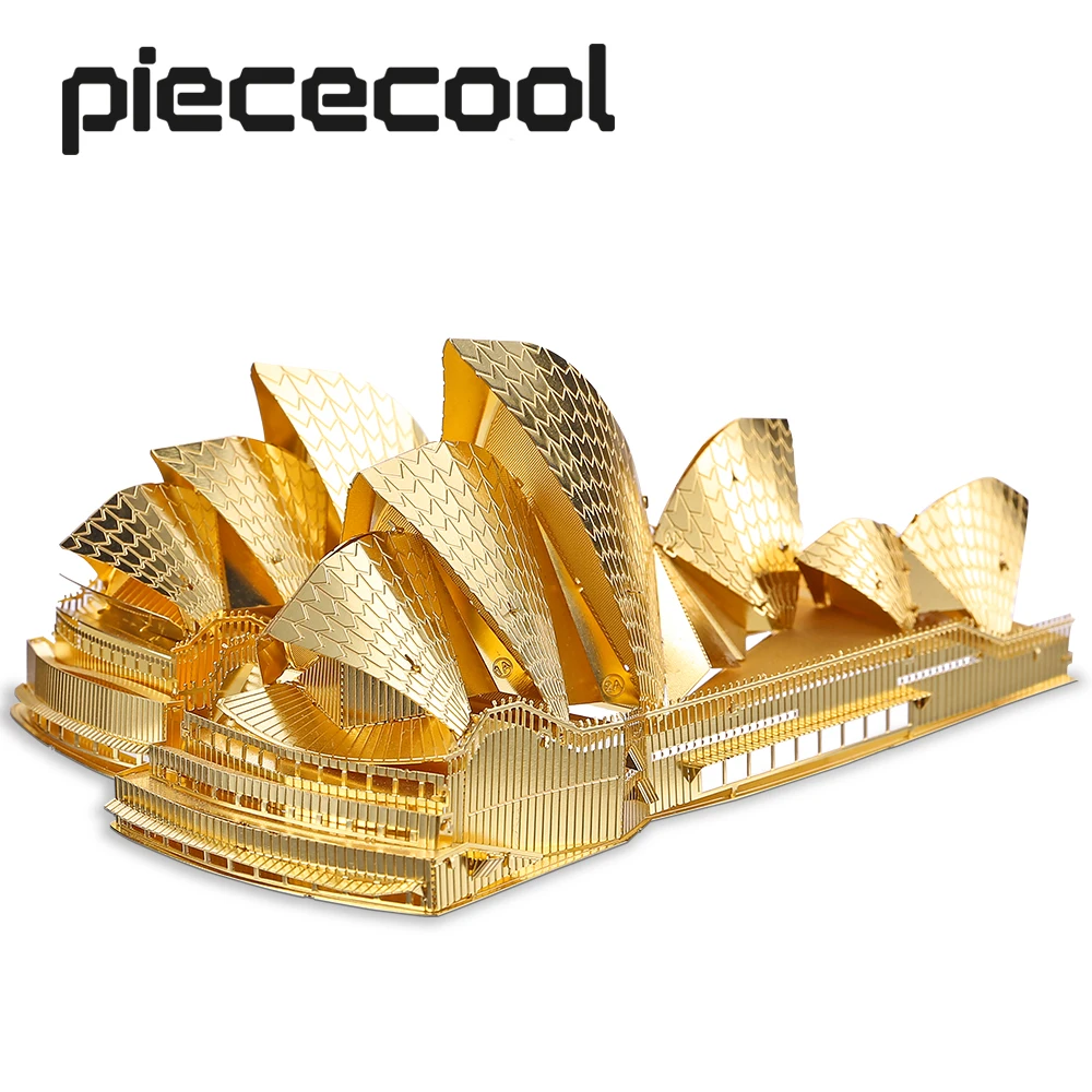 

Piececool 3D Puzzle Metal Sydney Opera House DIY Toys Model Building Kits Jigsaw for Adult