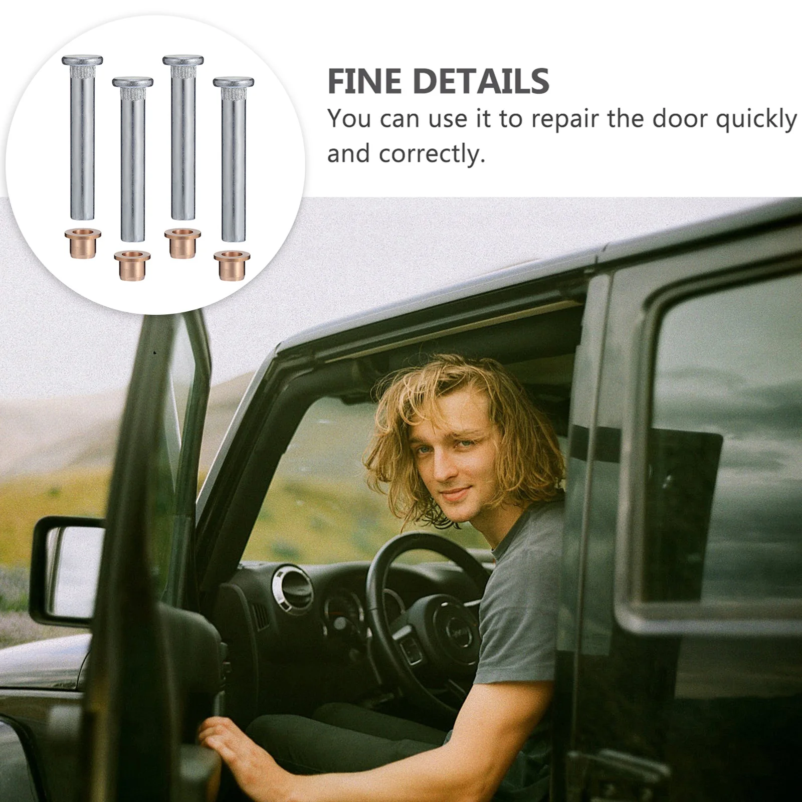 1 مجموعة السيارات الباب المفصلي طقم تصليح دقيق صالح دائم ملحق منع خلع الباب المفصلي طقم تصليح