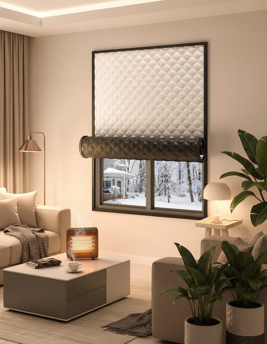 1 قطعة العزل وتوفير الطاقة الشتاء يندبروف التدفئة الصيف الحماية من الشمس ، يقلل من تكاليف تكييف الهواء ، توفير الأسرة Ele