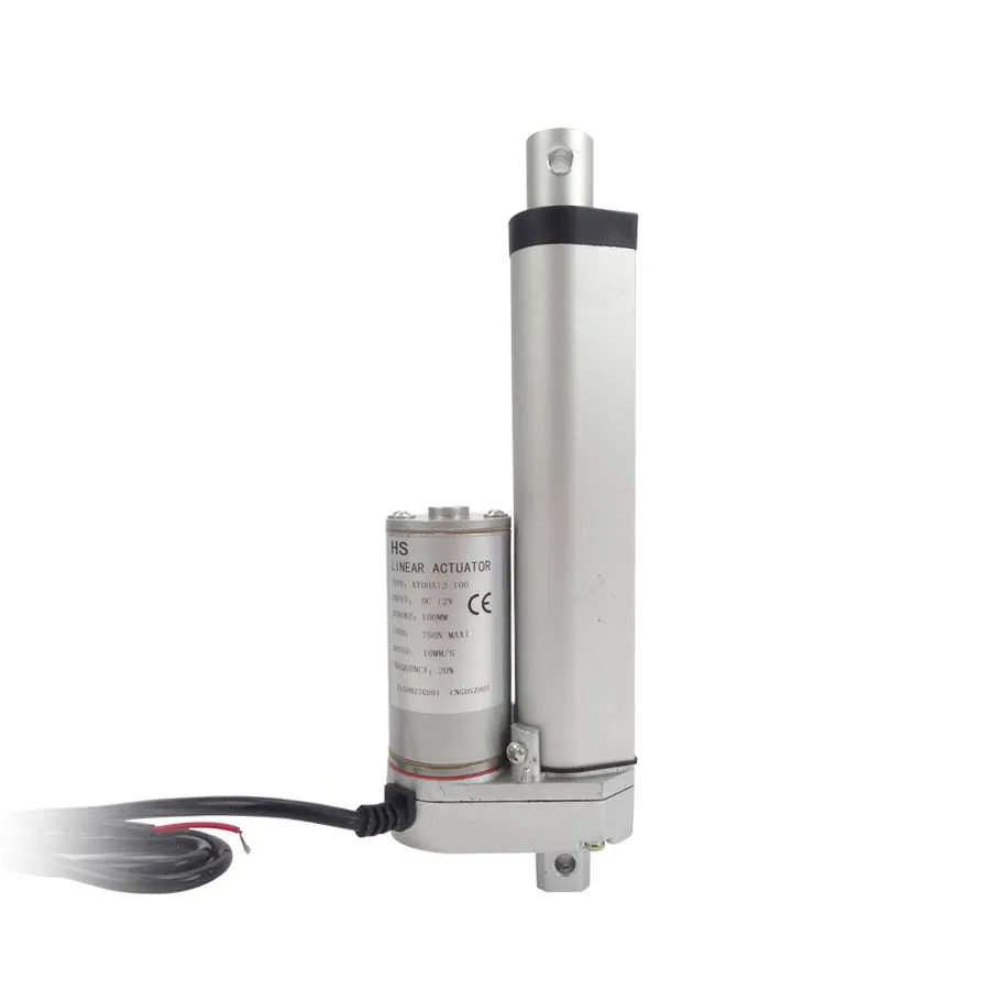250mm stroke DC linear actuator 750N load linear actuator 12V/24V/36V DC