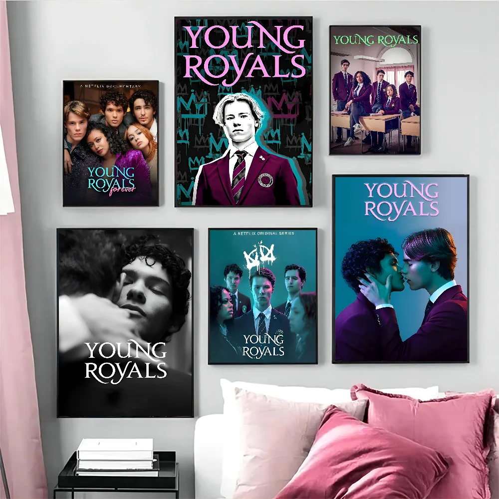 Young Royals DIY Sticky Poster Fancy Wall Sticker for Living Room Bar Decoration Wall Decor