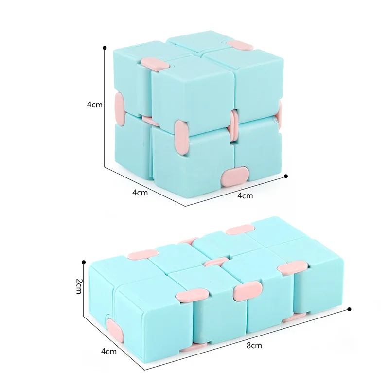 Juguetes de rompecabezas cuadrados de cubo infinito para niños y adultos, juego de mano divertido para aliviar el estrés, laberinto de cuatro esquinas, descompresión, fidget mágico