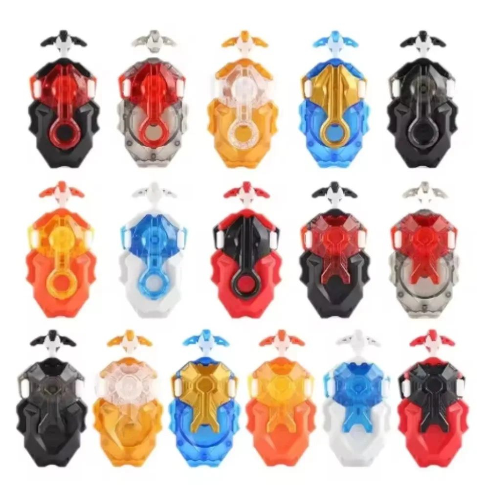 Lanzadores de explosión bidireccionales de 8 colores, pirotuercas giratorias, girocópteros, accesorios de varilla de tracción para giro a la derecha e izquierda, juguete para niños