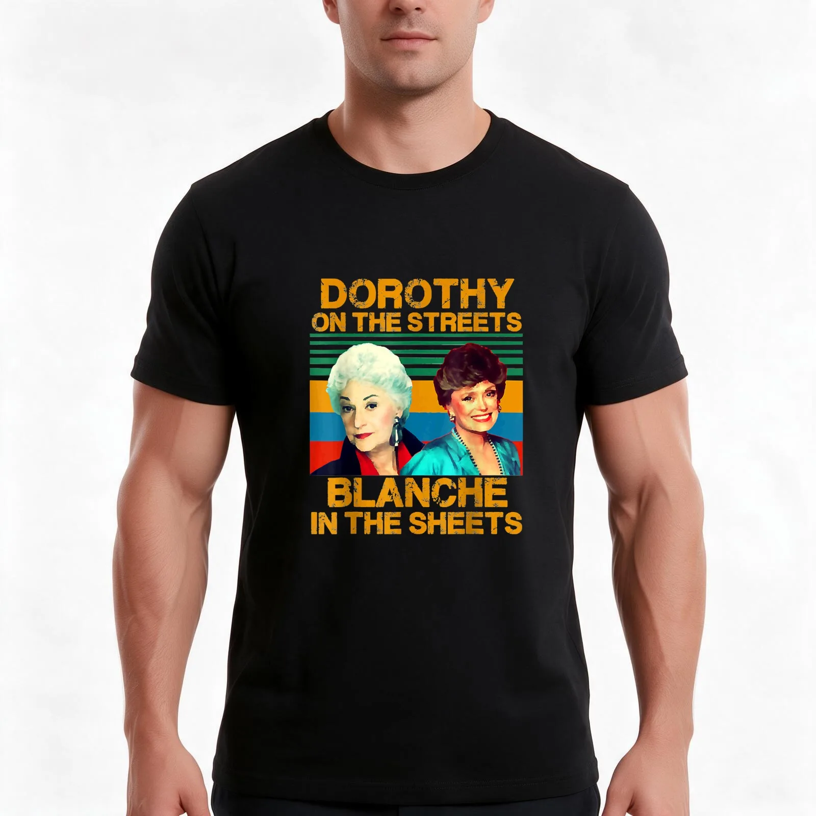 Dorothy On The Streets Blanche In The Sheets Vintage T-Shirt, Summer Casual Cotton Tee, Oversized Streetwear Tops, 100% Cotton