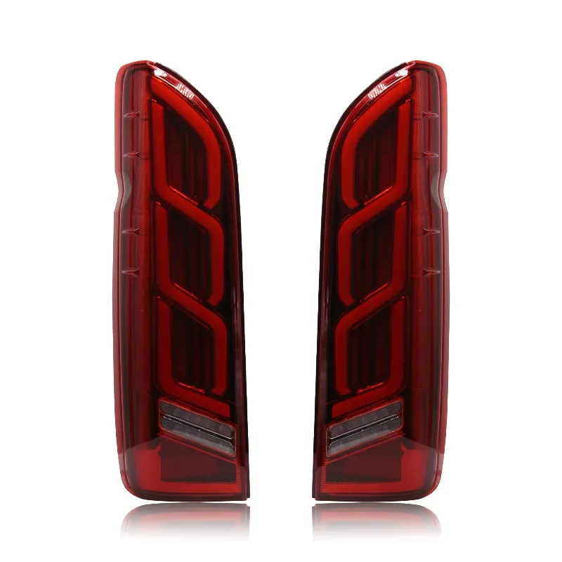 DK Motion Car Accessories LED Tail Lights Assembly for 2005-2018 for Toyota Hiace Rear Tail Lamps DRL Turn Signal Brake Lamp