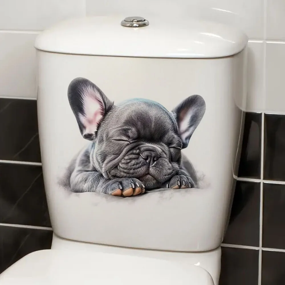 French Bulldog Advanced  Self-Adhesive Stickers, Bedroom Entryway Living Room Porch Home Decoration Wall Stickers
