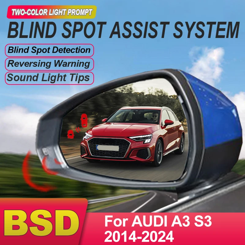 

Система обнаружения слепых зон BSD BSA BSM, микроволновый радар для контроля слепых зон, с поддержкой замены полосы движения для AUDI A3 S3 2014-2023 2024