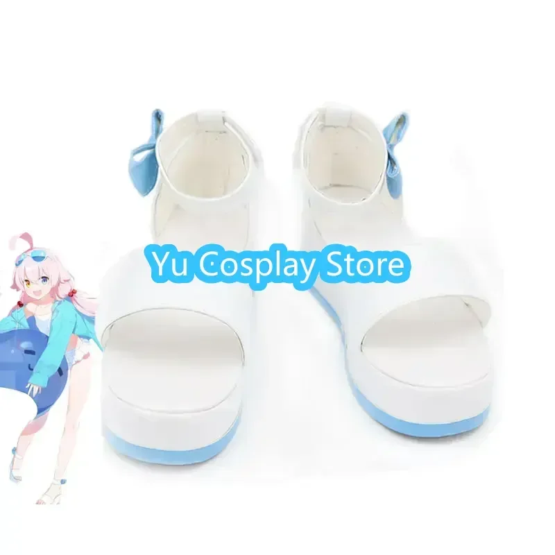

Yu-Cosplay Game Blue Archive Takanashi Hoshino Cosplay Shoes PU Leather Shoes Halloween Carnival Boots Cosplay Prop Custom Made
