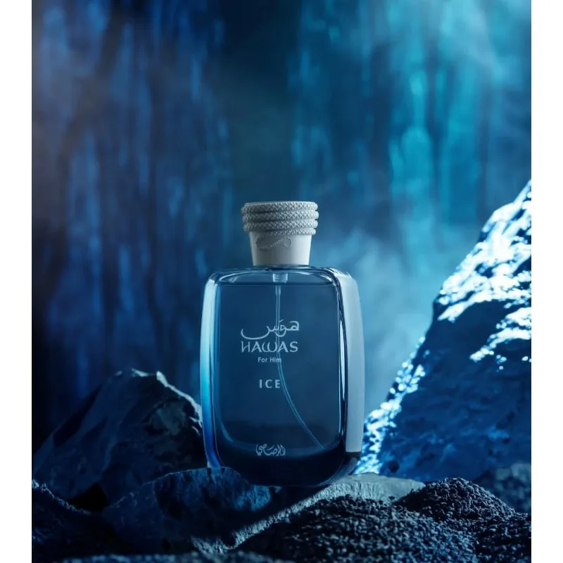 100 مل العطور العربية الأصلية RASASI Hawas Ice Eau de Parfum Spray جودة عالية عطر عطري يدوم طويلاً كولونيا ماكياج الحاضر