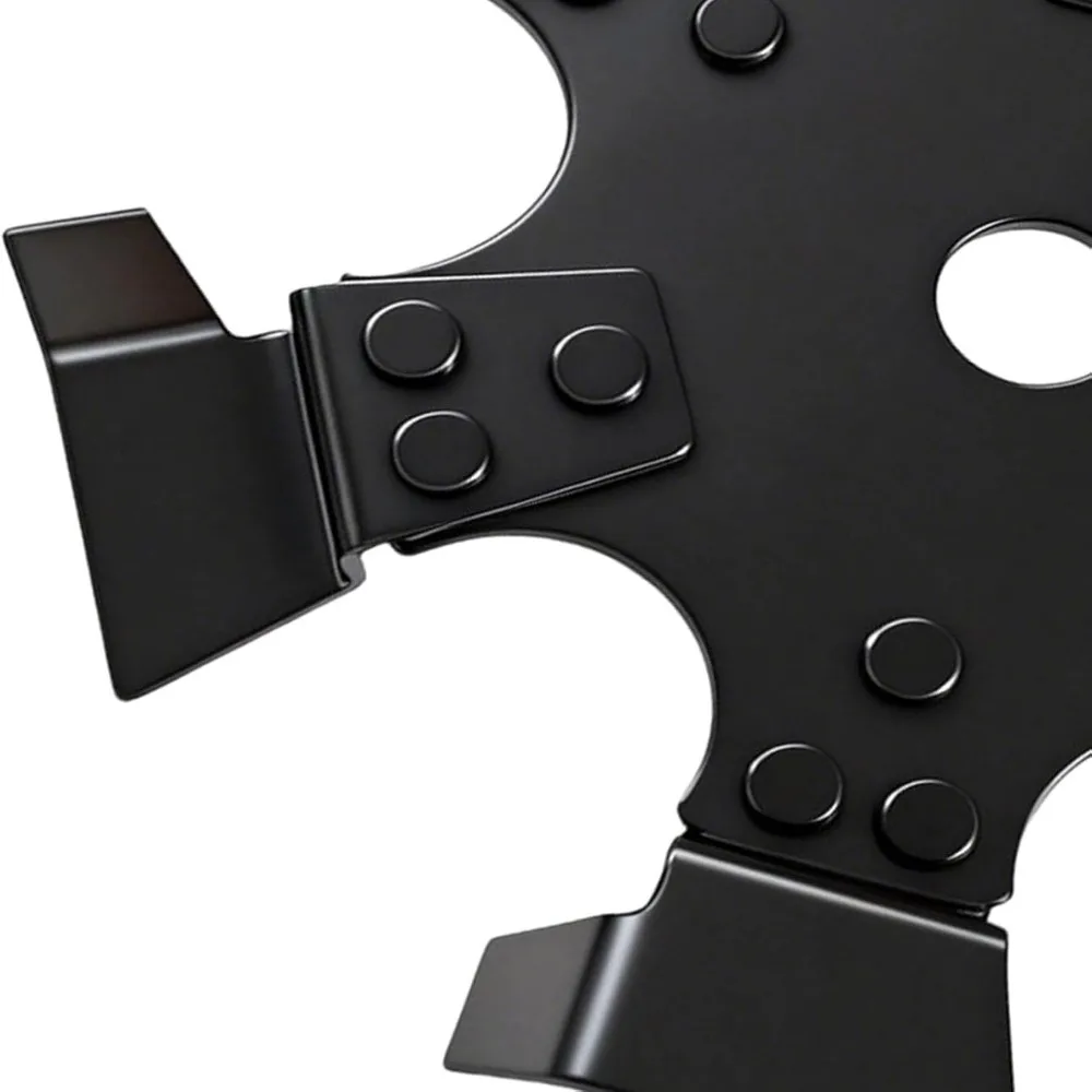 9.69 Inch Small Trenching Wheel Manganese Steel Multi-Functional Cultivator Tiller Blade Lawn Mower Blade Weeder Plate