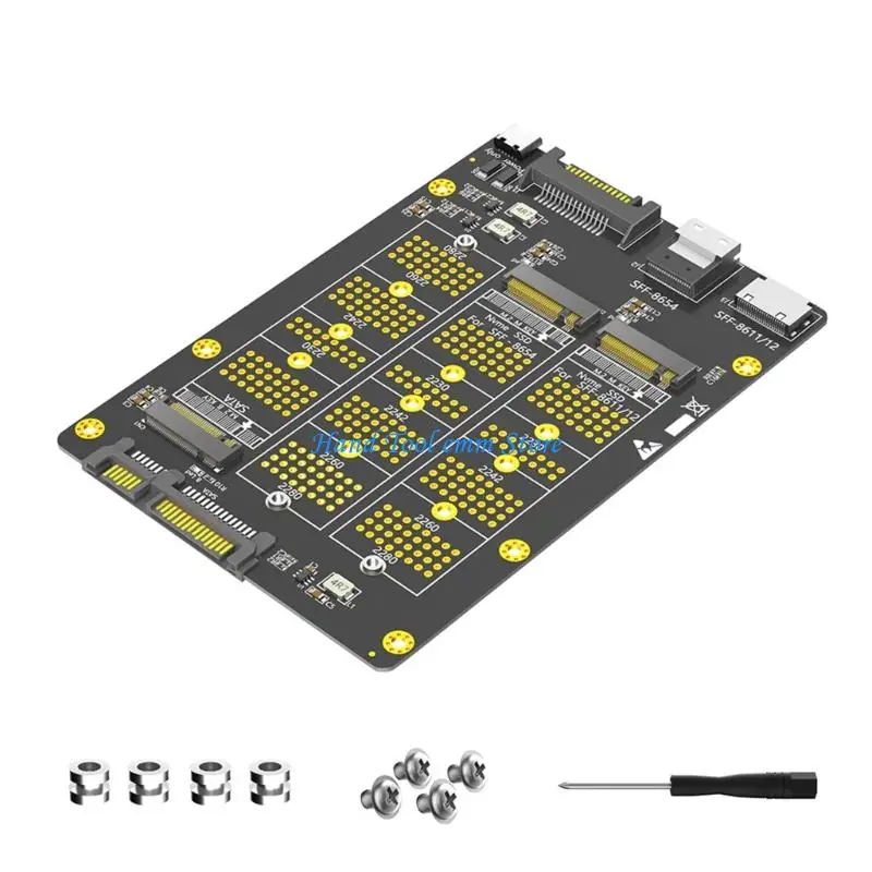 

H37F Efficient Solid Disk to SFF-8611/8612 SFF-8654 Adapter Card