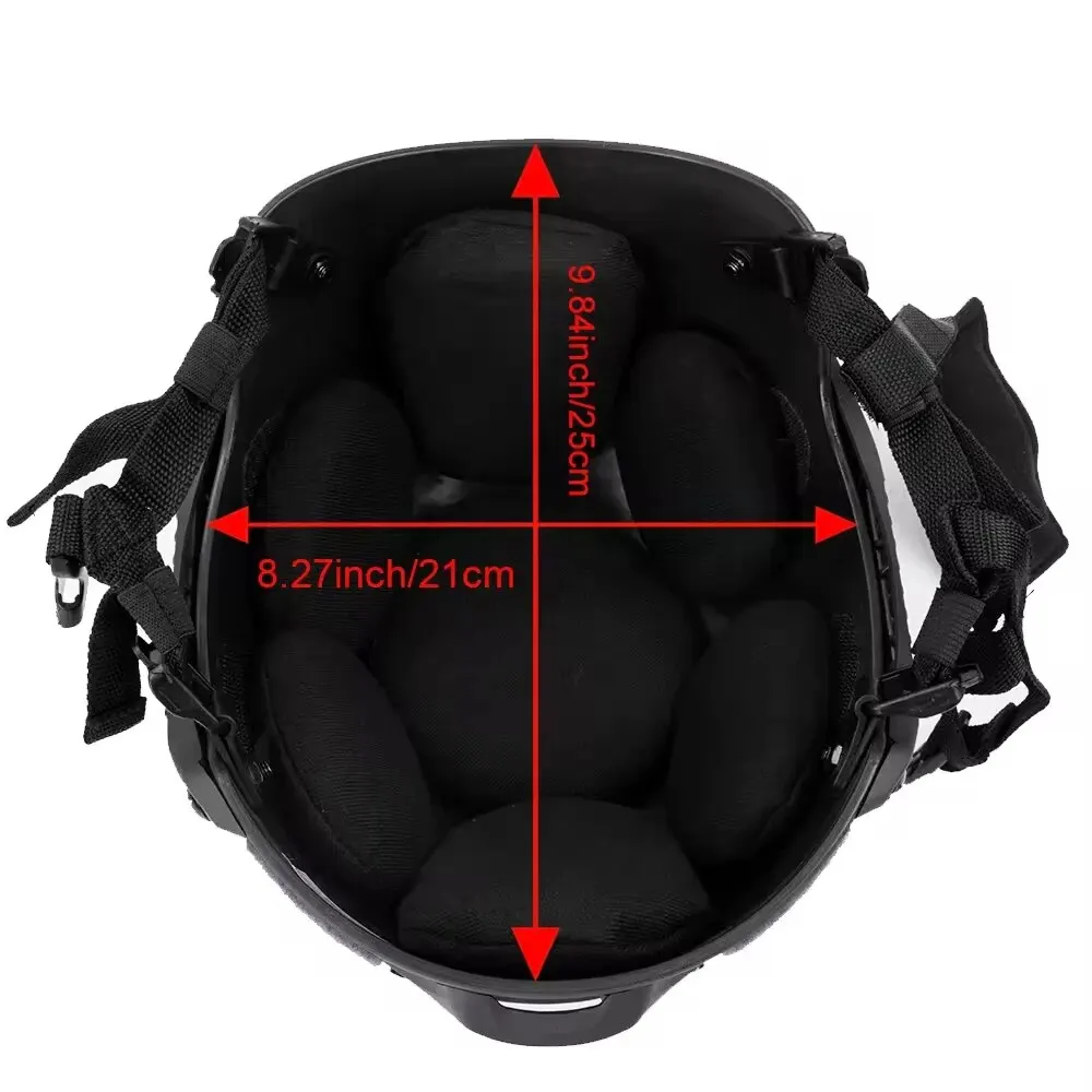 MICH 2002 Combat Protective Helmet with Side Rail & NVG Mount for Airsoft Paintball Hunting Outdoor Sports Tactical Helmets