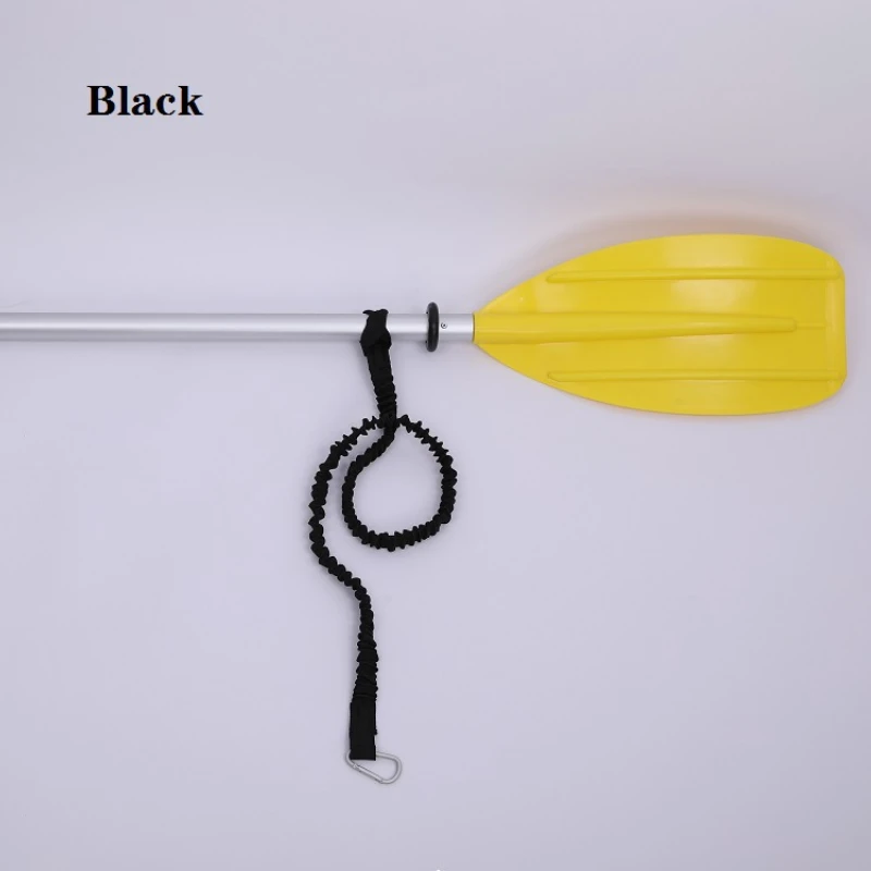 安全フック付きタイロープ カヤックパドルリーシュ 調節可能な弾性ストラップ バックル付き ポータブル カヤック カヌー サーフボード用