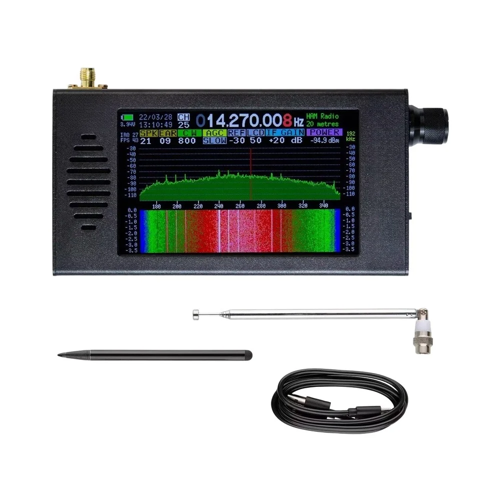 Compact For DSP Radio Device 140x74x22 mm 315g CNC Aluminum Body 4.3 inch 800x480 IPS Touch Display for Multiple Modes
