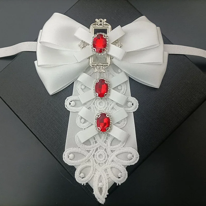 Original Handmade Bow Ties Retro British Korean Men's Business Banquet Prom Suit Shirt Accessories Luxury High-End Collar Flower