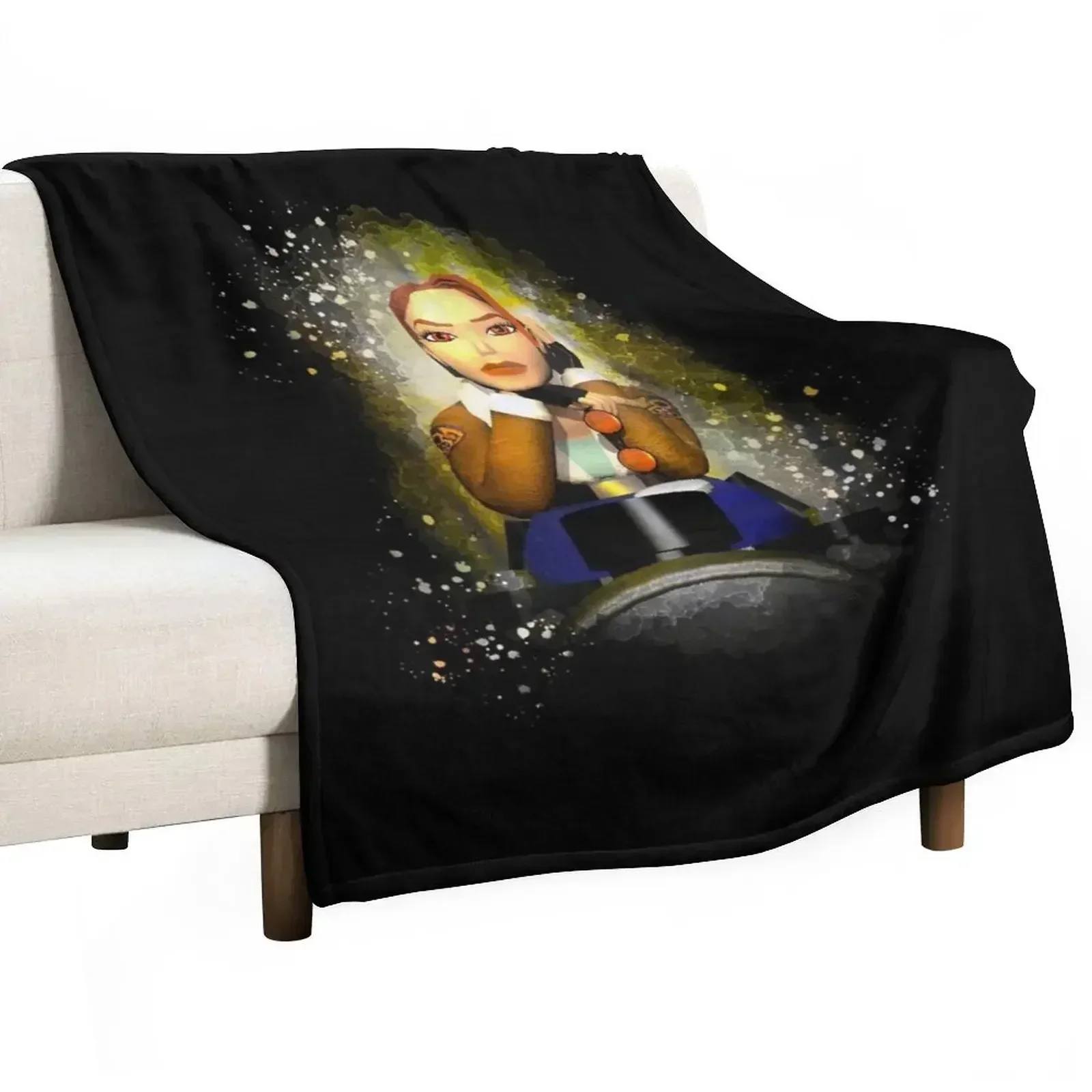 

Gifts Men Video Lara Games Croft Awesome Movie Fan Throw Blanket No Pilling Soft Warm Blanket for Bed