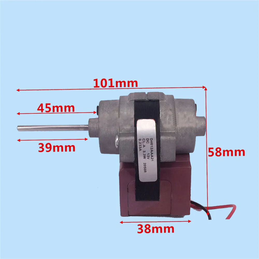 Frozen Cooling DC Motor D4612AAA21 Single Fan Motor 13V 3.3W/ 12V 2.5W For Bosch Daewoo Siemens Double Door Refrigerator