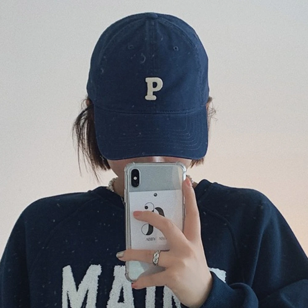 C logo baseball cap for spring and summer sun protection, couple's cap for both men and women, duckbill cap for outdoor travel