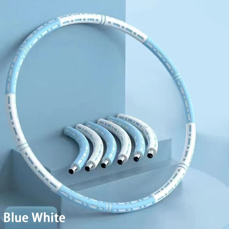 Fitness Yoga Loop Adjustable Foam Exercise Hula Hooping for Women Massage Bodybuilding Gym Weighted Waist Fitness Dance Sports