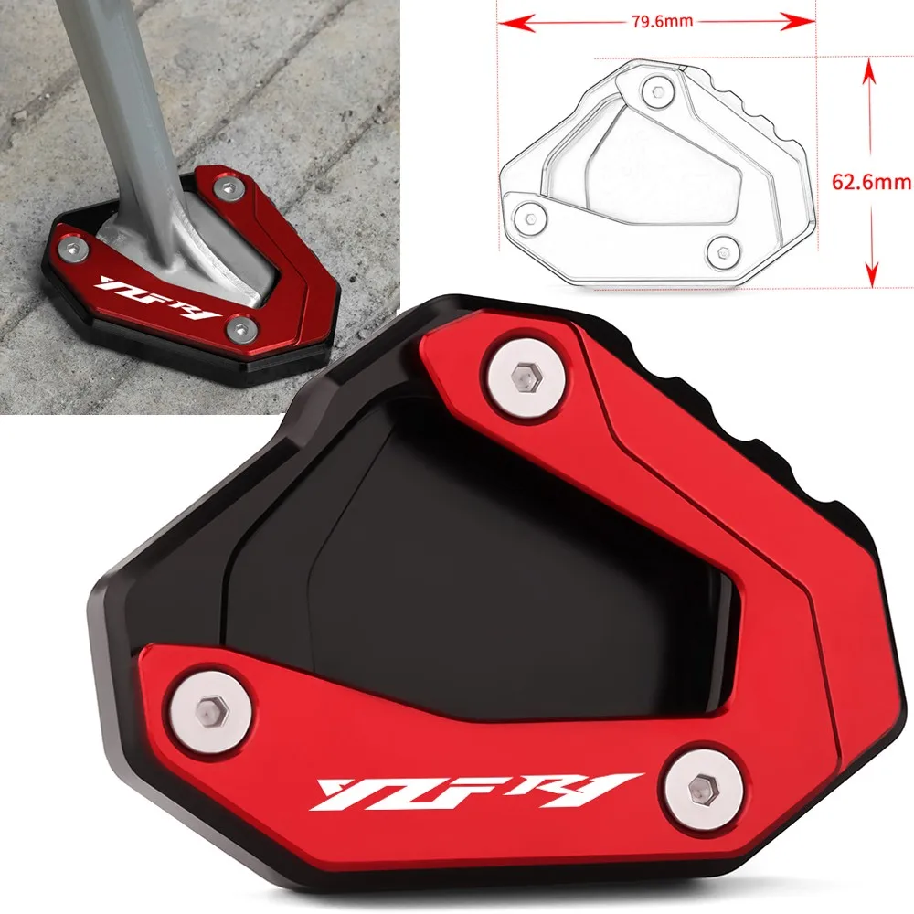 

For YAMAHA YZF R1 YZFR1 2015 2016 2017 2018 2019 2020 2021 2022 2023 Motorcycle Foot Side Stand Extension Support Plate YZF-R1