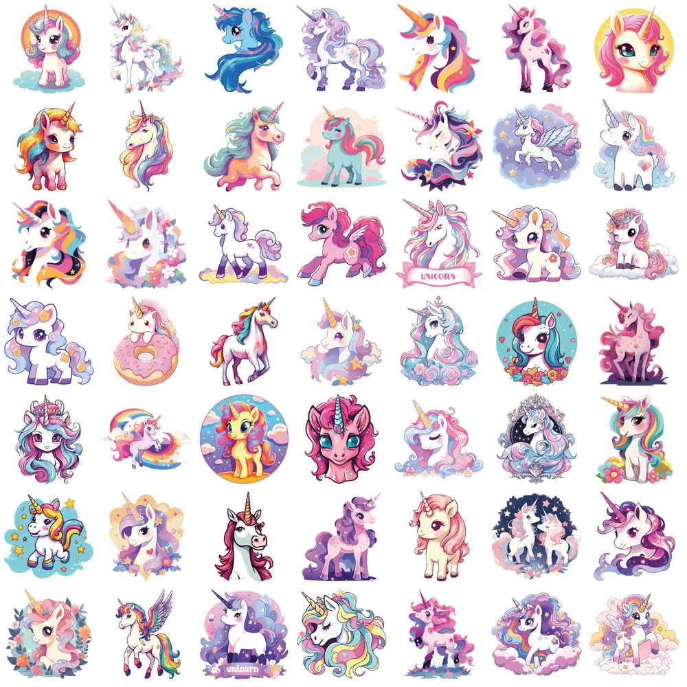 50 шт. мечтательный мультфильм Радужный пони креативные наклейки в стиле граффити скрапбук телефон ноутбук гитара скейтбординг украшения наклейки