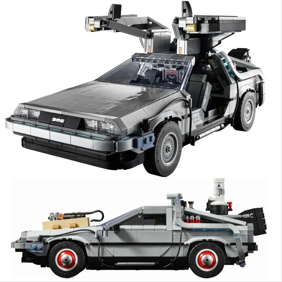 NEW 2024 Back to the Future Time Machine Compatible 10300 Building Blocks Technical Car Bricks Construct Toys For Children Gifts