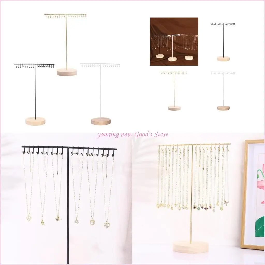 

57QA Elegant Necklace Holder with Multiple Tower for Home Jewelry Organization