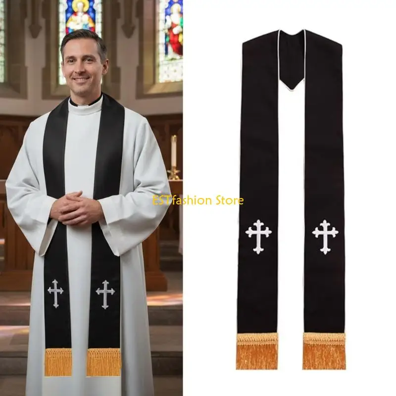 

Многофункциональная палантина священника Y5GC для торжественного мероприятия, быстросохнущая шаль из полиэфирной ткани