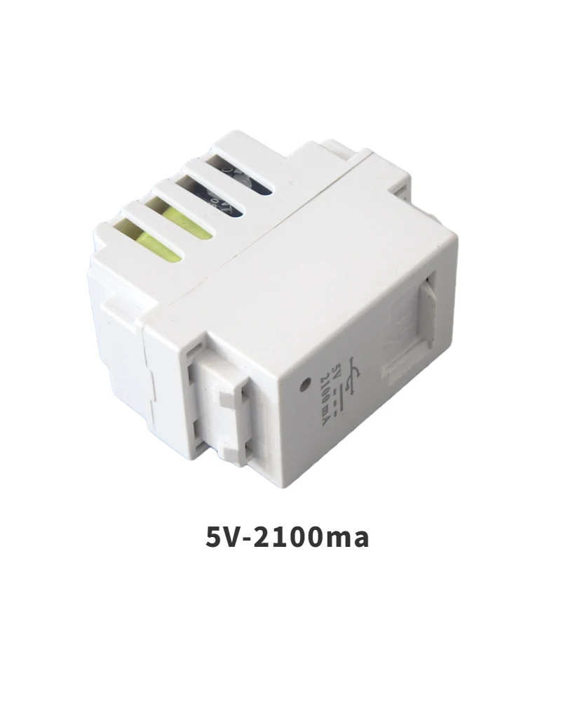 อะแดปเตอร์5V2.1AUSB ปลั๊กไฟที่ชาร์จแบตเตอรี่โทรศัพท์แบบเคลื่อนที่ได้แหล่งจ่ายไฟของสมาร์ทโฟนที่เข้ากันกับแผงตะขอและโมดูลประตูป้องกัน