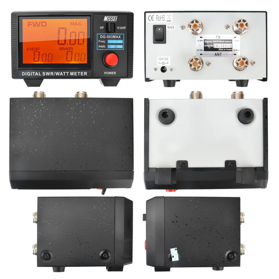 NISSEI DG-503MAX DMR/SSB/AM HF 1.6-60MHz & V.UHF125-525MHz 200Watt