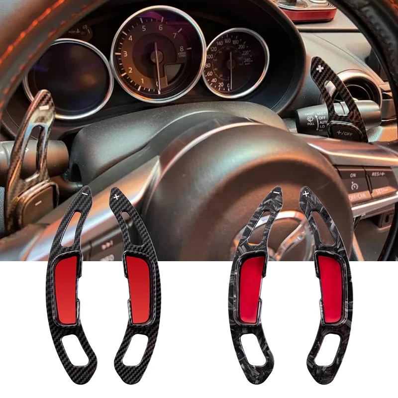 عجلة توجيه سيارة التحول مجداف لمازدا 3 6 CX-4 CX4 2013 CX5 CX-5 2016 2017 2018 & Atenza Axela 2014-2018 تمديد شيفتر #1