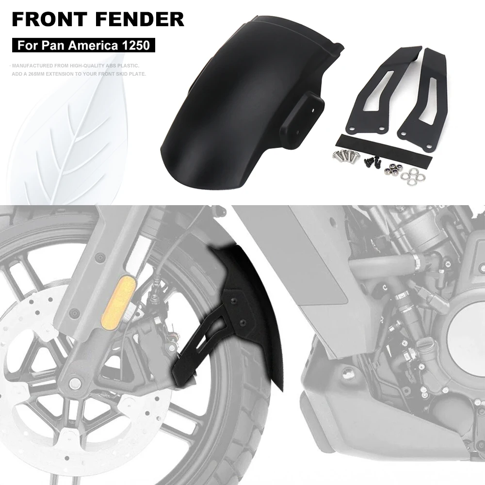 

Front Fender For Pan America 1250 Special PA1250 S PA1250S 2021-2024 Motorcycle Extended by 265mm Mudguard ABS Mud Guard Kit