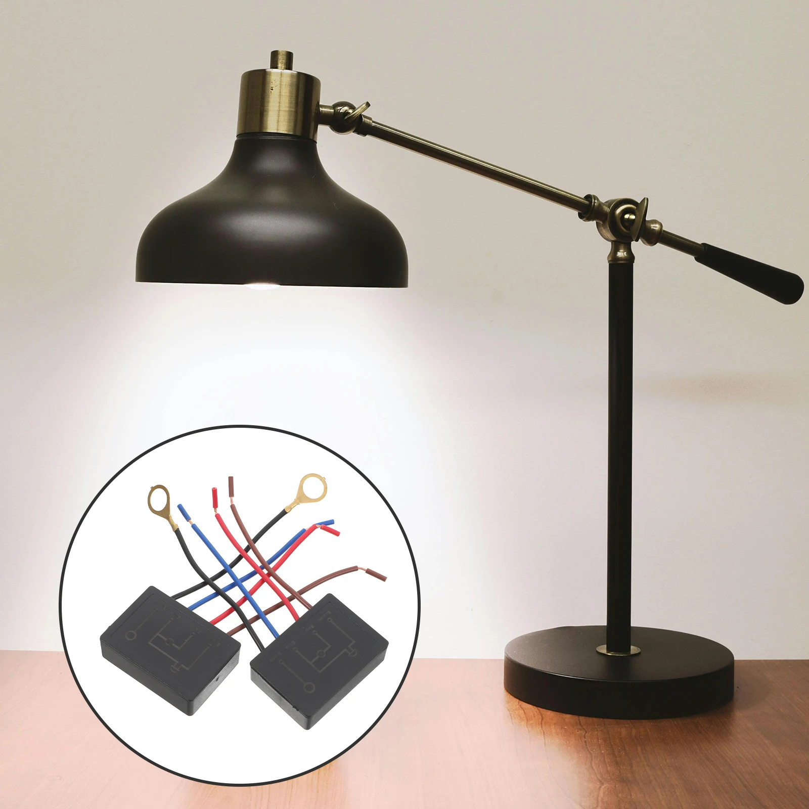 

2pcs Touch Switch Light 4 Levels Table Lamp ABS Material Random Color Easy Install Replacement Sensor Lamp Switch