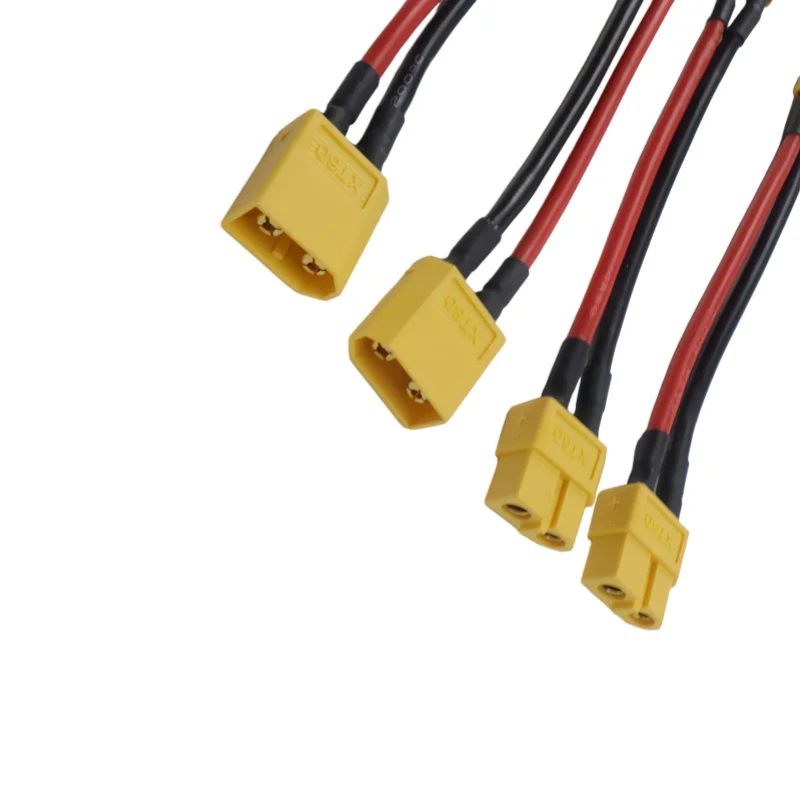 Conector XT60 a XT30 enchufe macho/hembra 10CM 14AWG Cable de silicona para cargador RC Quadcopter Dron FPV 4 Uds