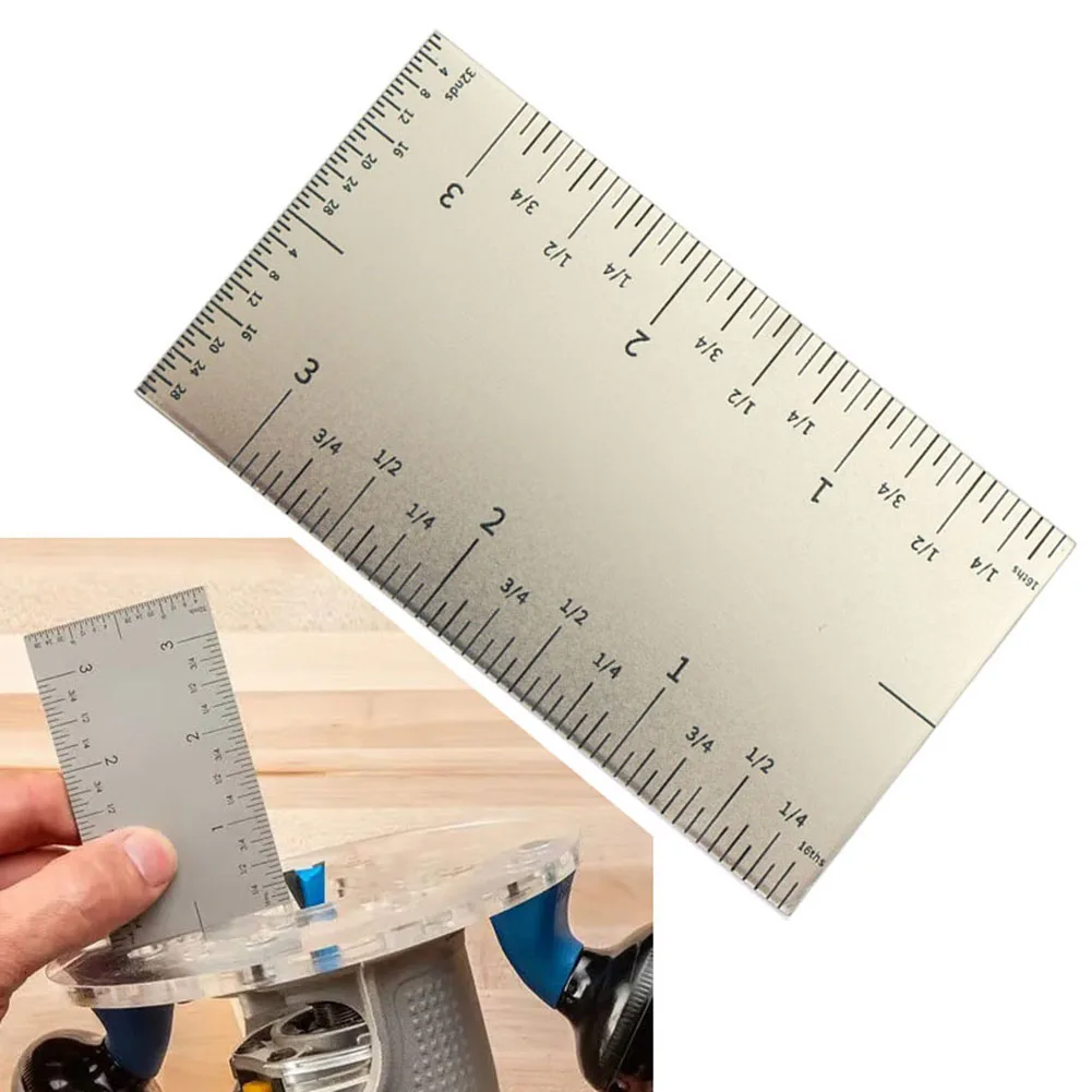 Pocket Measuring Tool Square Edge Ruler Compact Ruler For Corner Alignment Pocket Rule Lightweight Portable Design