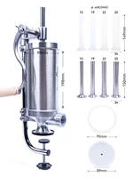 MASTER FENG Vertical Sausage Stuffer Homemade Manual Sausage Maker Sausage Meat Filling Machine 4