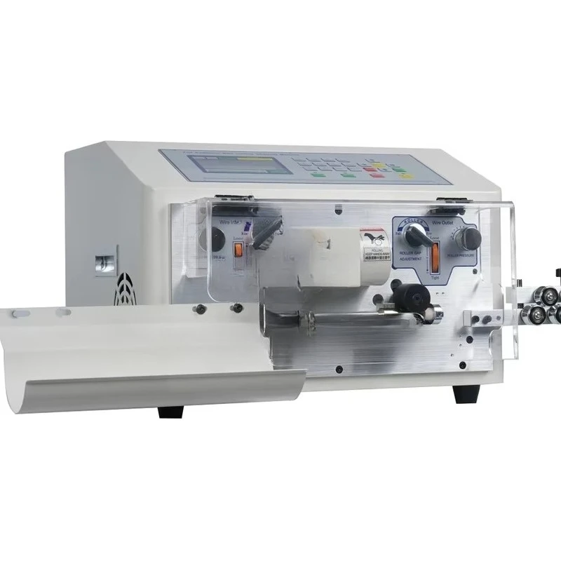 Wheel 4 Wheels Drive Computer Automatic Wire Stripper 0.1 To 8mm2 220V Wire Stripping Machine 508C 508E SWT-608-CN/EN/ES Double