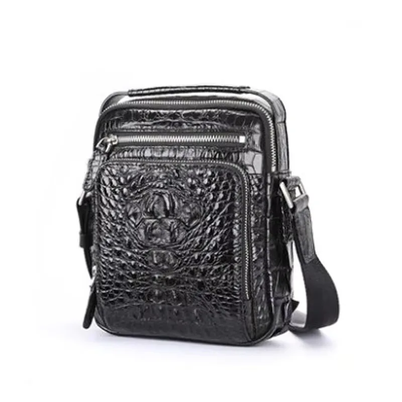 

mafeimengge new crocodile bag Men bags One shoulder bag Business fashion leisure Men's bag Cross-body bag
