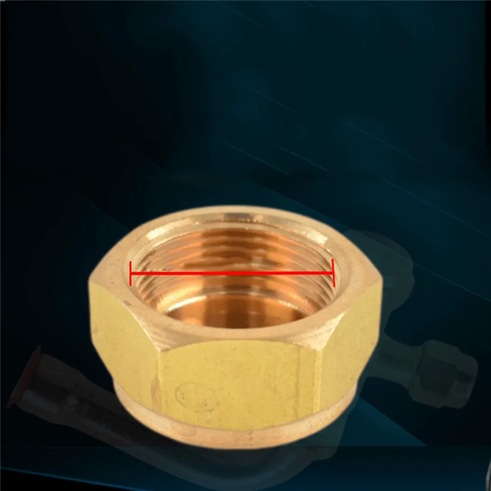 Tappo a vite in rame tappo valvola unità esterna condizionatore tappo valvola di intercettazione 9.8/ 11/ 15/ 17/21/ 24.5mm