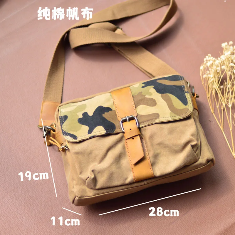 

AETOO Digital camera bag, crossbody bag with camera strap, canvas single-shoulder bag, men's bag, simple outdoor motorcycle, lar