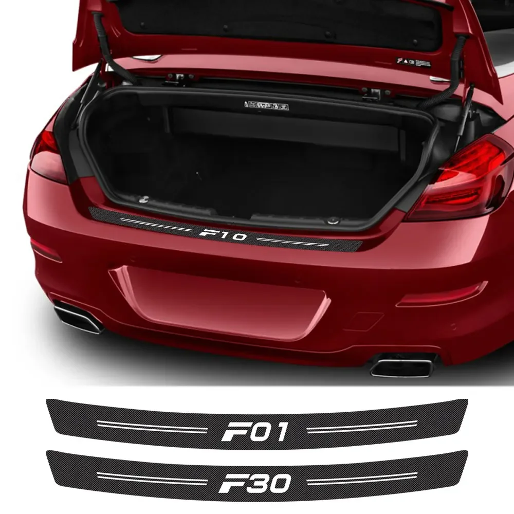 Carbon Fiber Car Trunk Sticker For F10 F20 F30 F31 F11 F34 F01 F12 F18 F32 F33 F35 F45 F46 F82 F85 F02 Auto Decal Accessory