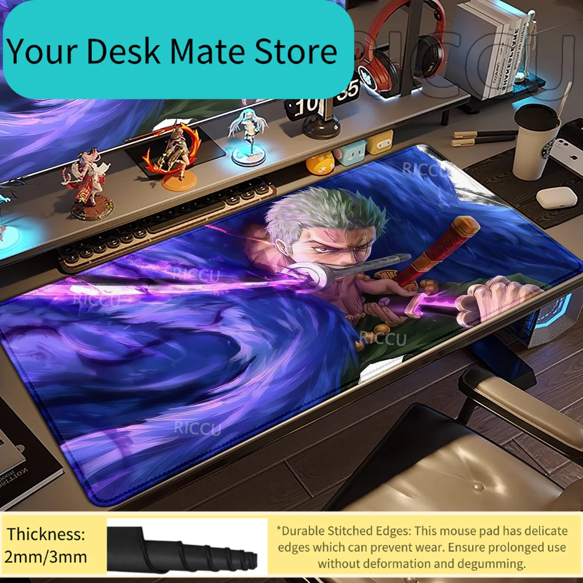 

Anime Manga One Piece Mouse Pad Robin Luffy Zoro Sanji Nami Law Mousepad Computer Keyboard Pad Gaming Accessories XXL Desk Mat