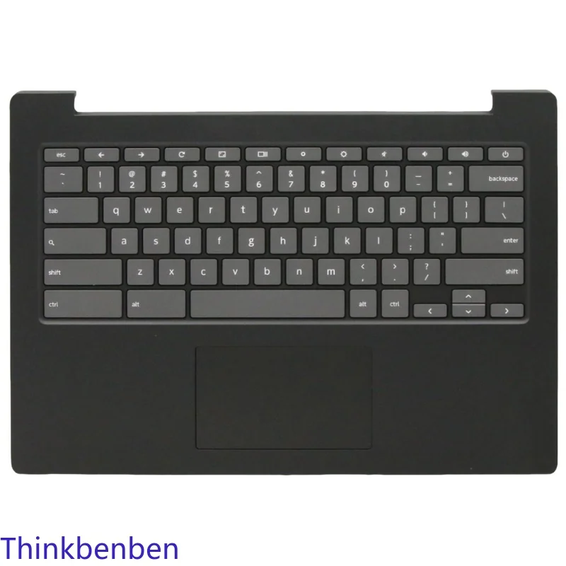 

US English Onyx Black Keyboard Upper Case Palmrest Shell Cover For Lenovo Chromebook S340 14 Touch 5CB0U43574