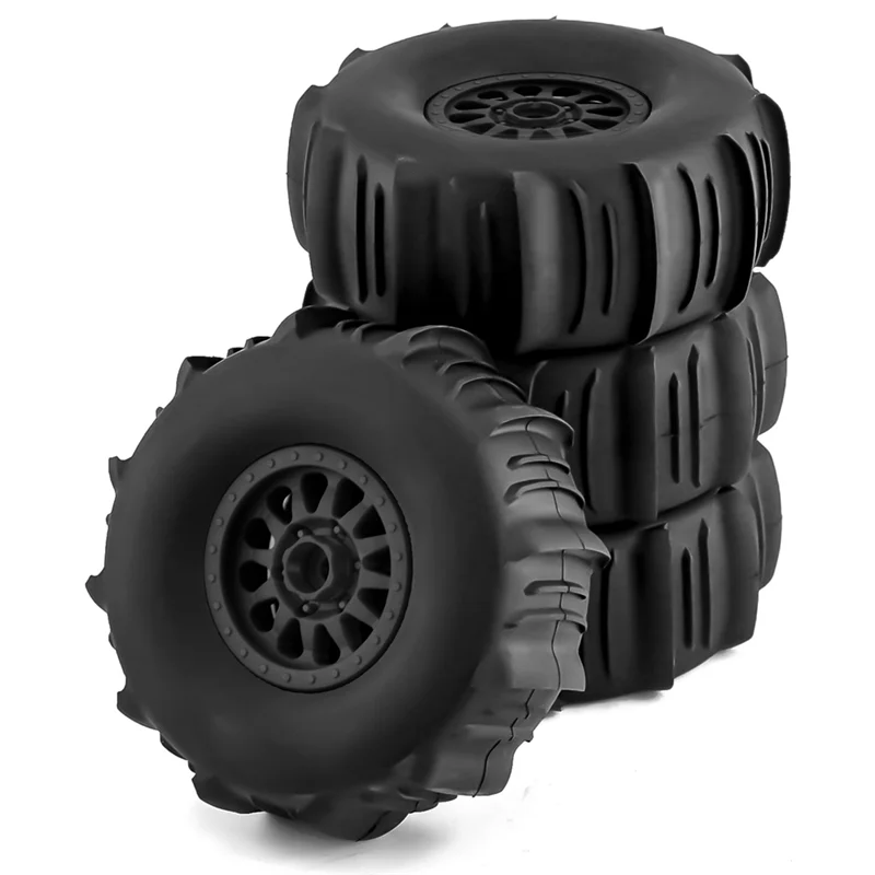 

ABUM-4 Pcs RC Car Tire 138Mm 1/7 17Mm Wheel Hex For TRAXXAS UDR ARRMA Mojave FS Yikong DF7 RC Car Black
